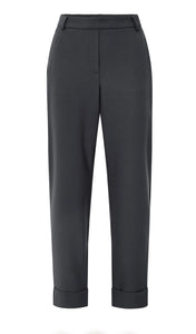 Yasmine Oyster Black Trousers