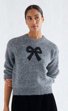 Load image into Gallery viewer, Clara Grey Bow Knit
