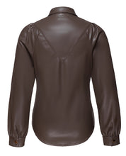 Load image into Gallery viewer, Aimee Faux Leather Shacket

