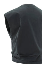 Load image into Gallery viewer, Yasmine Oyster Black Sleeveless Top
