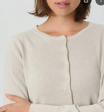 Load image into Gallery viewer, Part two VientaPW Cardigan Whitecap Grey

