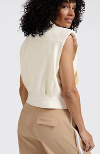 Yasmine Sleeveless Cropped Jacket