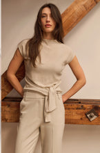 Load image into Gallery viewer, Yasmine Sleeveless knit detail sweater
