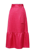 Load image into Gallery viewer, Emily Lovelock Pink Midi Skirt
