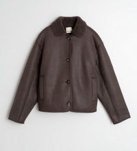 Load image into Gallery viewer, Nina Chocolate Shearling Jacket
