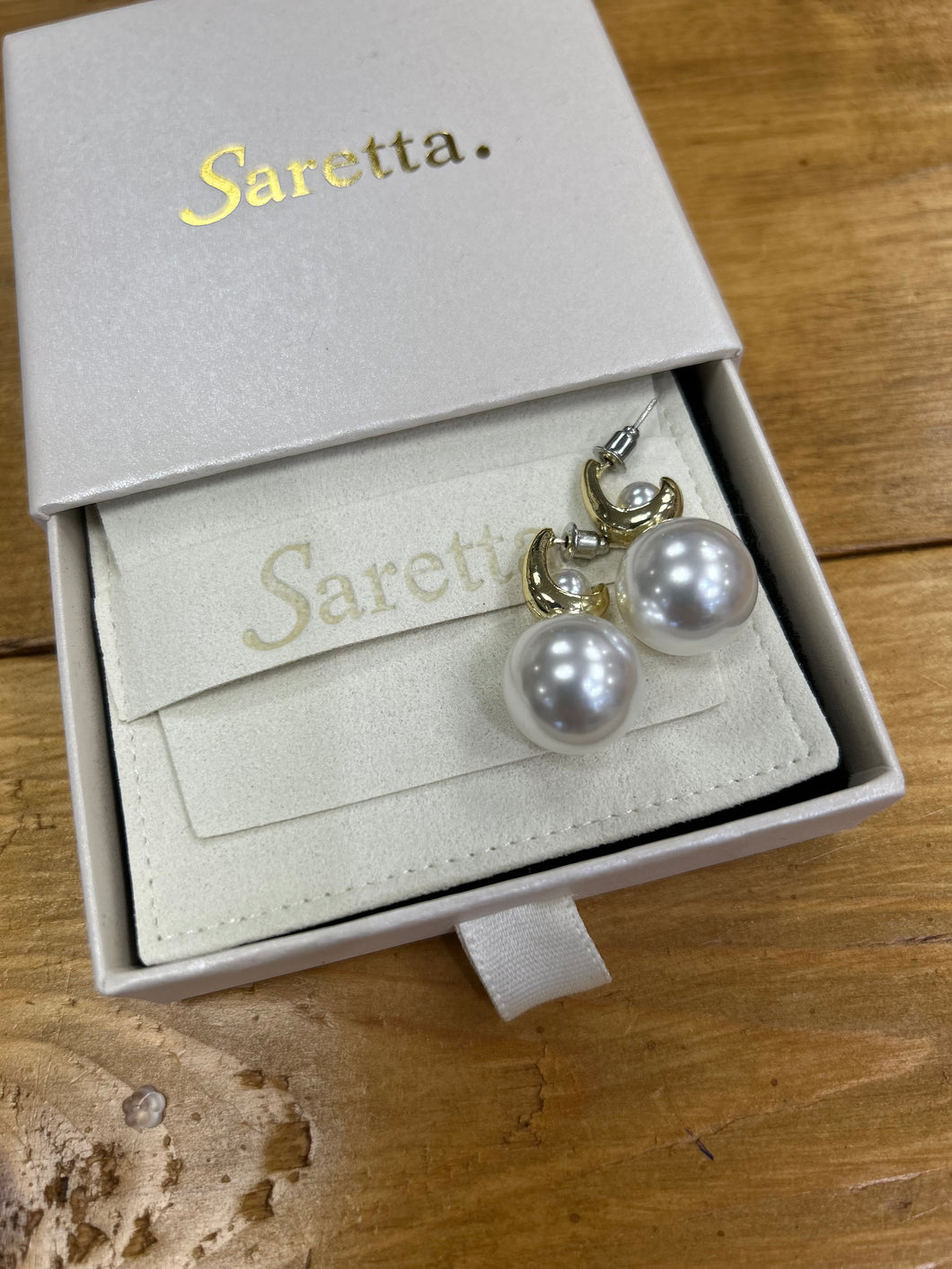 Celine Gold Pearl Earring