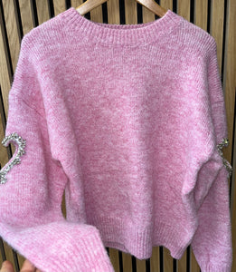Alex pink sequin knit