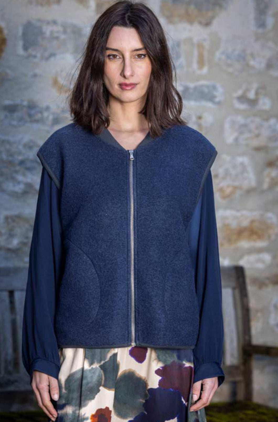 Mary Navy Gilet