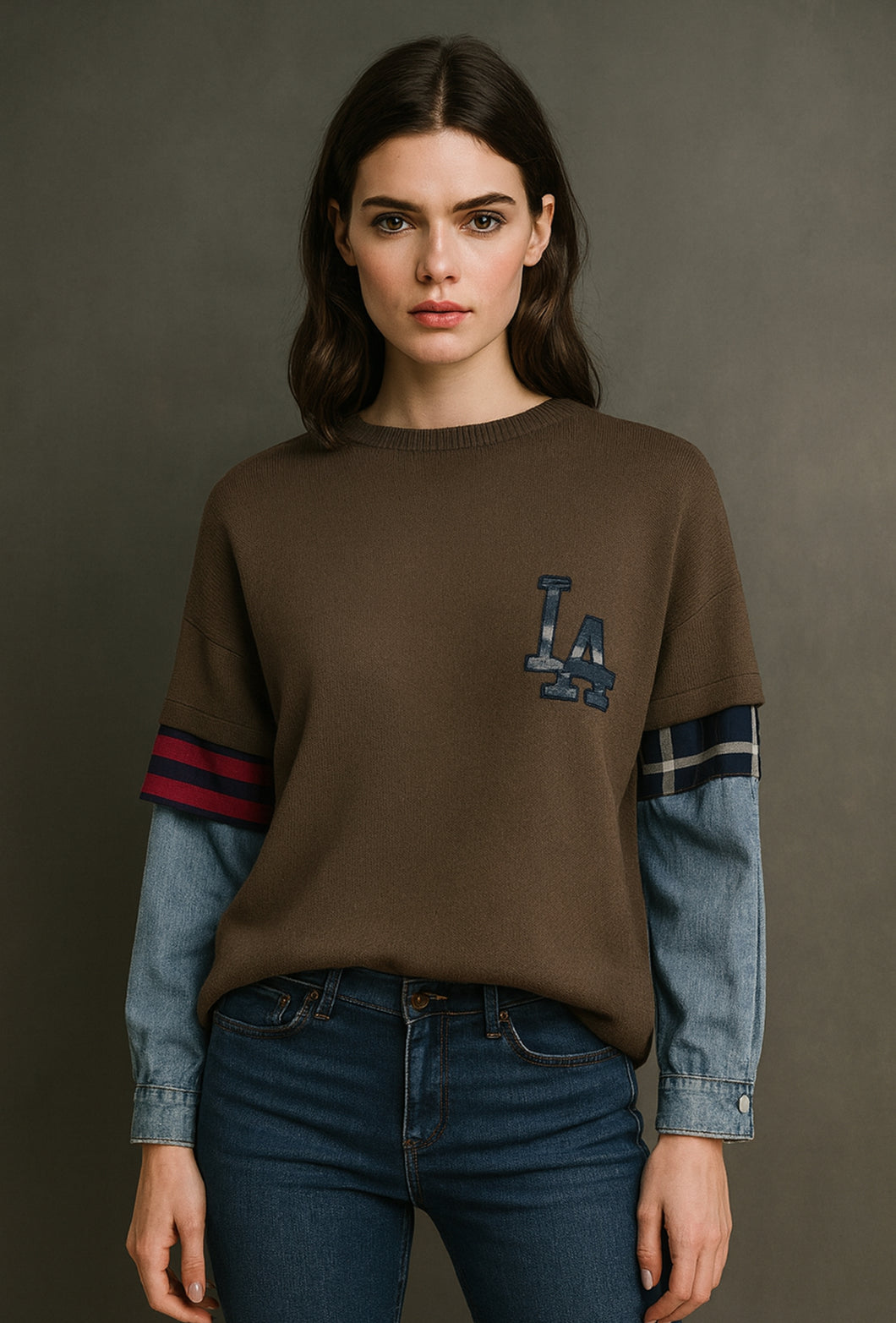 Molly Preppy Brown Sweater