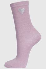 Load image into Gallery viewer, Sock Talk Pale Pink Sparkle Socks

