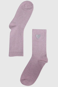 Sock Talk Pale Pink Sparkle Socks