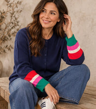 Load image into Gallery viewer, This Girl's Curiosity Navy Cardigan
