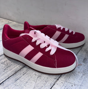 Chloe Red and Pink Trainer