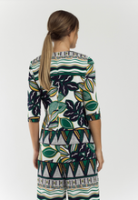 Load image into Gallery viewer, Alicia Leaf Print Blouse
