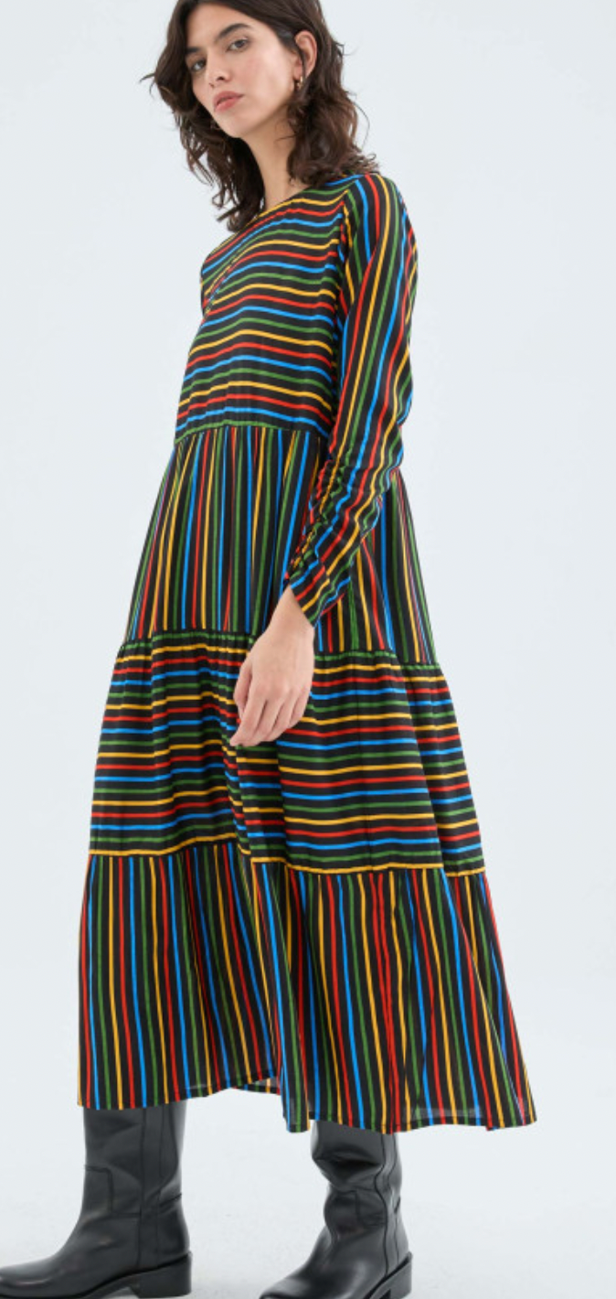 Clara Long Stripe Dress