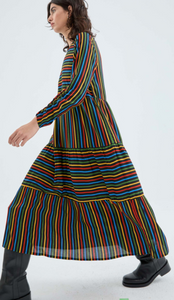 Clara Long Stripe Dress