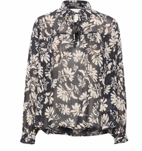 Load image into Gallery viewer, Part Two FayaPW Blouse Dark Navy Stencil
