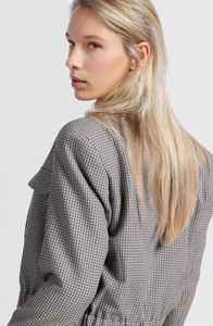 Yasmine Check Cropped Blazer
