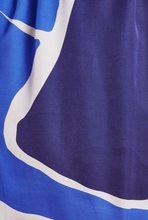 Load image into Gallery viewer, Faye Blue Satin Print Dress

