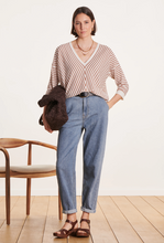 Load image into Gallery viewer, Faye Stripe V-Neck Jumper
