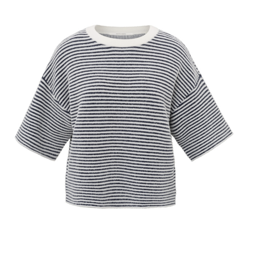 Yasmine Stripe Fluffy Sweater