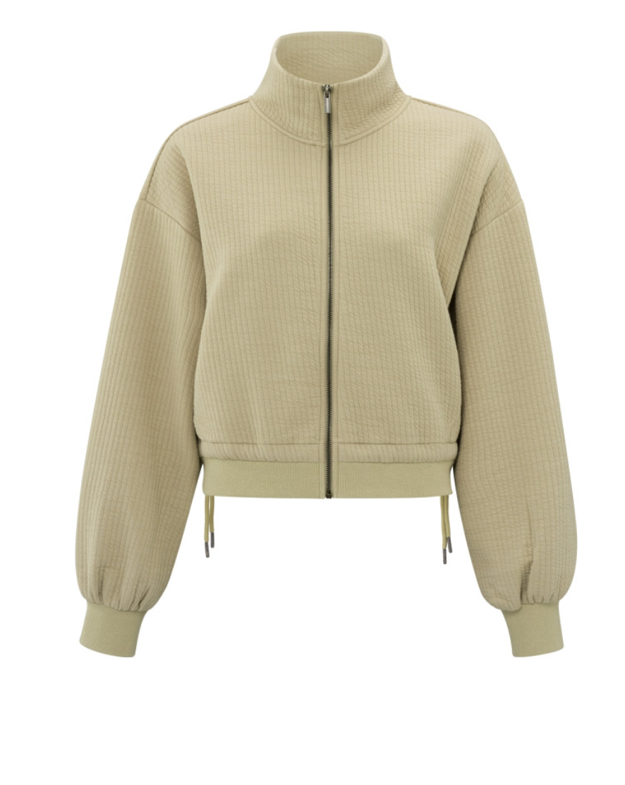 Yasmine Ribbed Jersey Cardigan