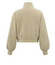 Load image into Gallery viewer, Yasmine Ribbed Jersey Cardigan
