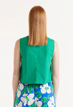 Load image into Gallery viewer, Clara Green Top with buttons
