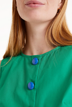 Load image into Gallery viewer, Clara Green Top with buttons
