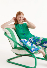 Load image into Gallery viewer, Clara Green Top with buttons
