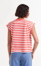Load image into Gallery viewer, Clara Stripe Tee Sleeveless
