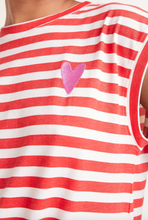 Load image into Gallery viewer, Clara Stripe Tee Sleeveless
