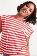 Load image into Gallery viewer, Clara Stripe Tee Sleeveless
