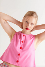 Load image into Gallery viewer, Clara Pink Top with Buttons
