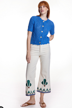 Load image into Gallery viewer, Allegra Ecru Trousers with Embroidery

