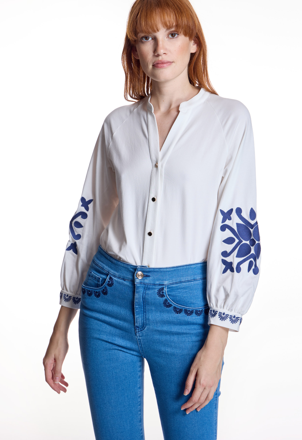 Allegra Embroidery Blouse