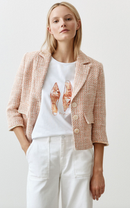 More & More Orange Tweed Jacket