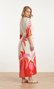 Sophia Palm Print Dress (25058)