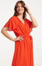 Load image into Gallery viewer, Sophia Red Belted Dress (25191)
