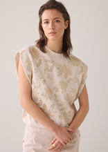 Load image into Gallery viewer, Selena Sleeveless embelished sweatshirt
