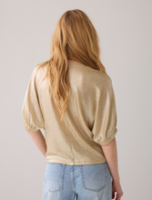 Load image into Gallery viewer, Selena Batwing gold Top
