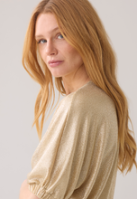 Load image into Gallery viewer, Selena Batwing gold Top
