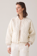 Load image into Gallery viewer, Selena Bomber Jacket Ivory
