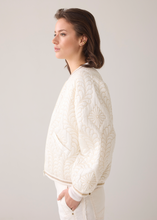 Load image into Gallery viewer, Selena Bomber Jacket Ivory
