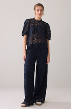Load image into Gallery viewer, Selena Navy Lace Top
