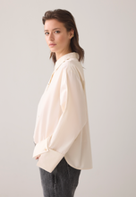 Load image into Gallery viewer, Selena  Folded Cuff Blouse Ivory
