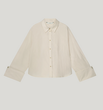Load image into Gallery viewer, Selena  Folded Cuff Blouse Ivory

