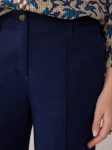 Load image into Gallery viewer, Selena  Navy Stretch Trousers
