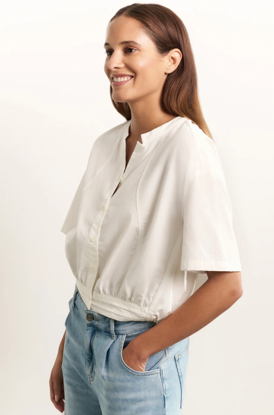 Yasmine Off White Blouse