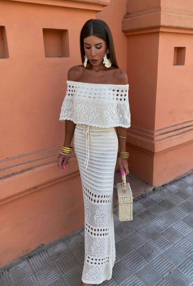 Faith Crochet Maxi Dress